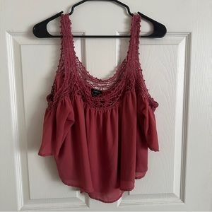 Rue 21 Cold Shoulder Crop Top